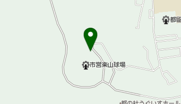 都留市役所 都留市営楽山球場の地図画像