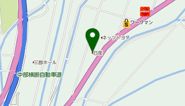 甲斐日産自動車株式会社 南アルプス南湖店の地図画像