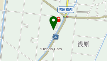横田理容店の地図画像
