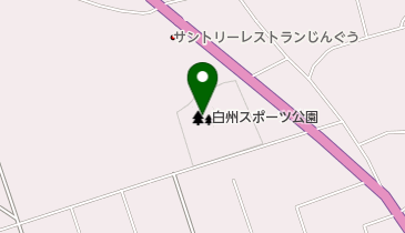 北杜市 白州体育館の地図画像