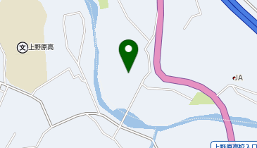 上野原養殖場の地図画像