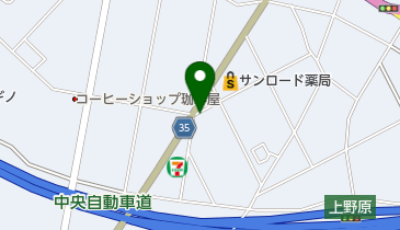 上条青果店の地図画像