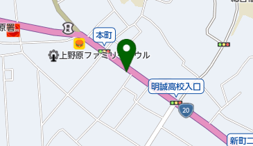 魚峰商店の地図画像