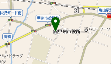 甲州市地域包括支援センターの地図画像