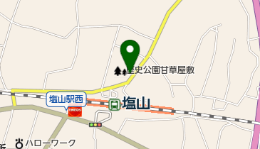 甘草屋敷子ども図書館の地図画像