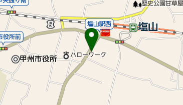 ファミーユ塩山店の地図画像