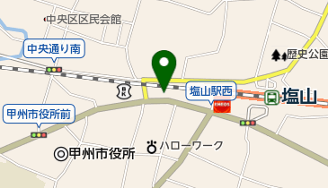 塩山薬局の地図画像