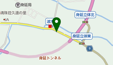 海野理容室波木井橋店の地図画像