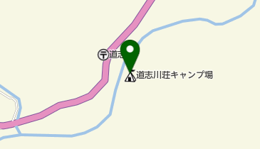 道志川荘キャンプ場の地図画像