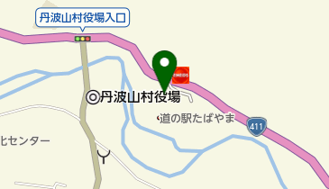 丹波山村農林産物直売所の地図画像