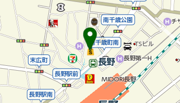 ながの東急百貨店クロワッサンの店の地図画像