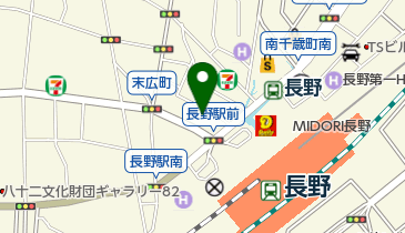 株式会社アートネイチャー 長野店の地図画像