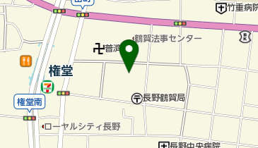 カトリック 長野教会の地図画像