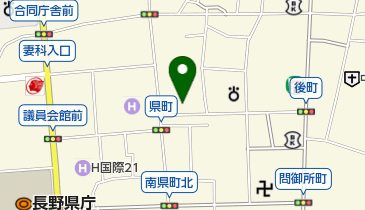 日本キリスト教団 長野県町教会の地図画像
