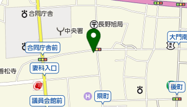日本キリスト教団 長野教会の地図画像