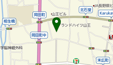 エステティック長野の地図画像