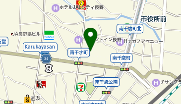 ザ・サンラウンジ長野店の地図画像