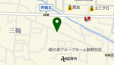 おかもと理容室の地図画像