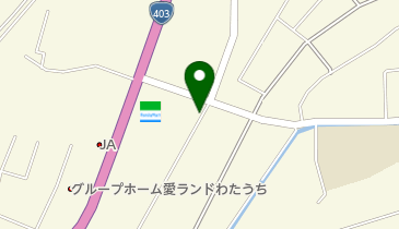 まるおか食堂の地図画像