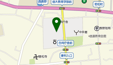 東京入国管理局長野出張所の地図画像
