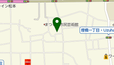 家元松風右近日本舞踊稽古場の地図画像