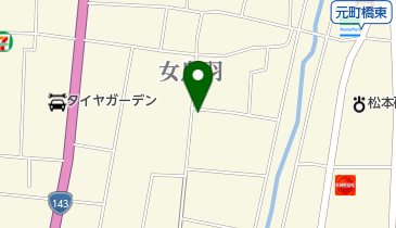 美容室花時計の地図画像