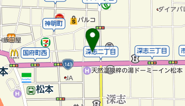 株式会社帝国データバンク松本支店の地図画像