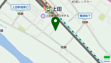 上田ガス株式会社の地図画像