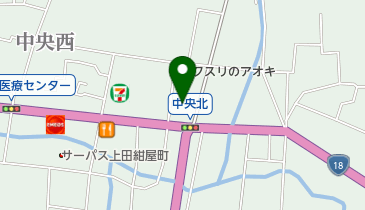 上野設備株式会社の地図画像