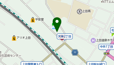 プリータ上田店の地図画像
