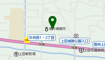 上田拘置支所の地図画像