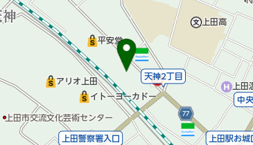 上田市消防団 第二分団詰所の地図画像