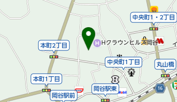 岡谷区公会所の地図画像