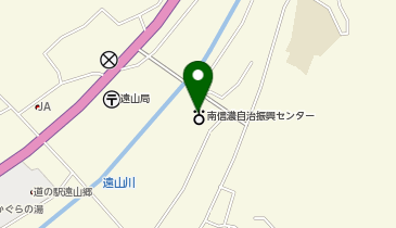 飯田市 南信濃公民館の地図画像