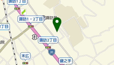 ダンススクール諏訪の地図画像