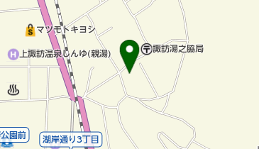 諏訪市文化財指定庭園・指月庵の地図画像