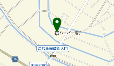ハーバー電子株式会社の地図画像