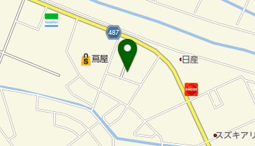 中島塗料店の地図画像