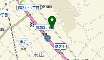 諏訪ヨーガクラブの地図画像