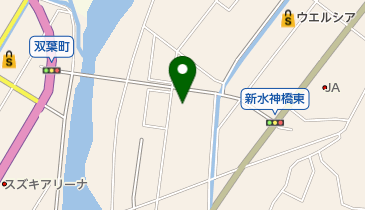 ダスキン上牧支店の地図画像