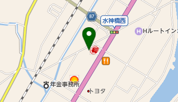 たけだ本店精肉部の地図画像