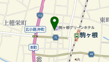 駒ケ根グリーンプラザしゃぶすき味鍔亭ステーキグリーンオックスの地図画像