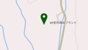 大町市クリーンプラントの地図画像