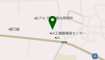 JAホールおおまちの地図画像