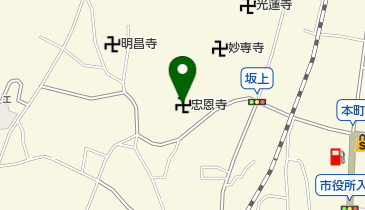 忠恩寺の地図画像