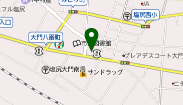 有限会社十字屋商店 大門店の地図画像
