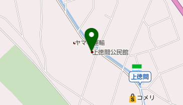 上徳間区公民館の地図画像