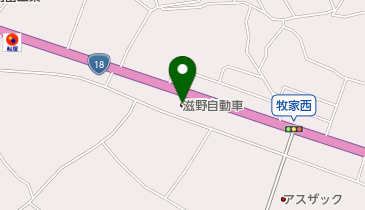 滋野自動車株式会社の地図画像