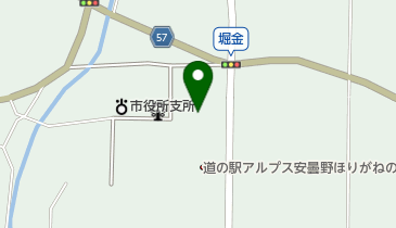 安曇野市 堀金総合体育館の地図画像