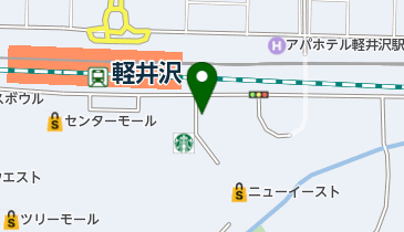 エーグル軽井沢店の地図画像